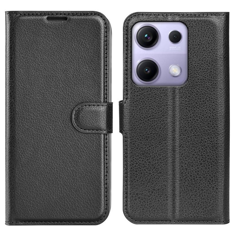 Fliptok Xiaomi Redmi Note 14s Klasszikus Licsi Műbőr