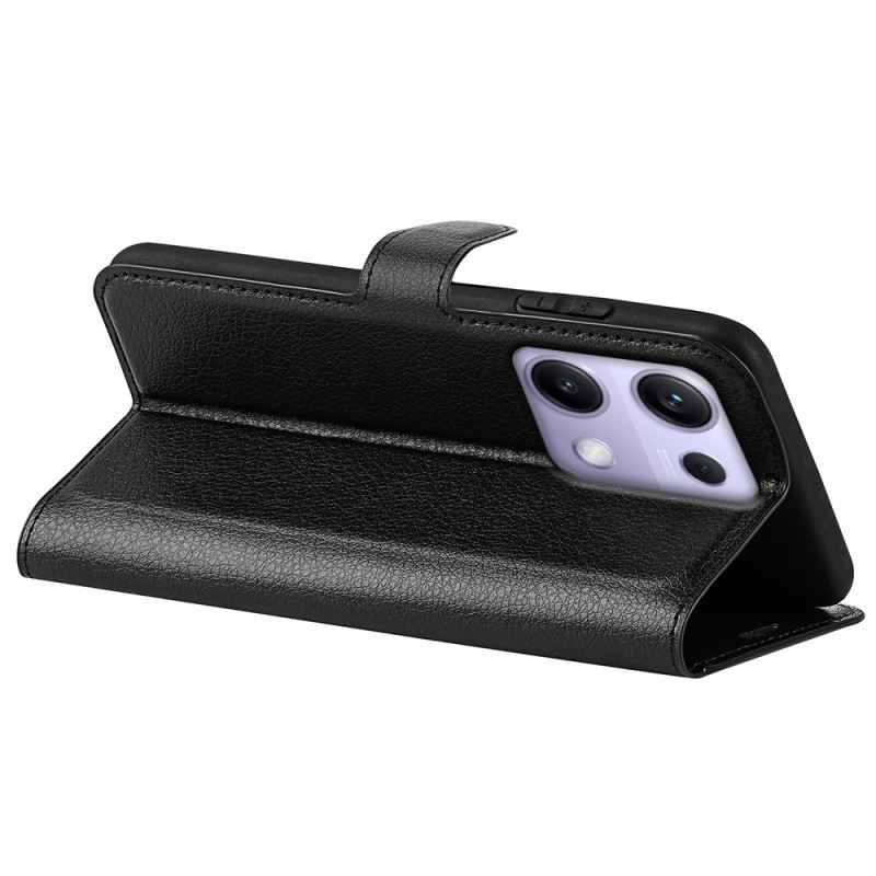 Fliptok Xiaomi Redmi Note 14s Klasszikus Licsi Műbőr