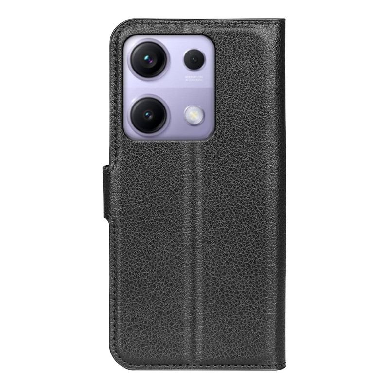 Fliptok Xiaomi Redmi Note 14s Klasszikus Licsi Műbőr