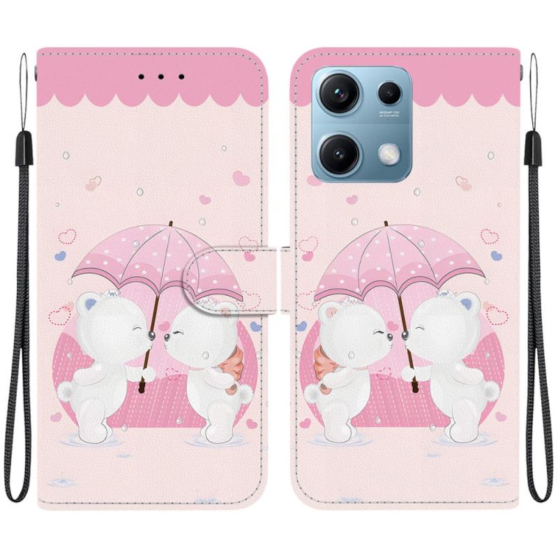 Fliptok Xiaomi Redmi Note 14s Rajzfilm Medvepár