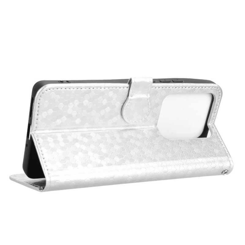 Kinyitható Bőrtok Xiaomi Redmi Note 14s Csillámos Pöttyök