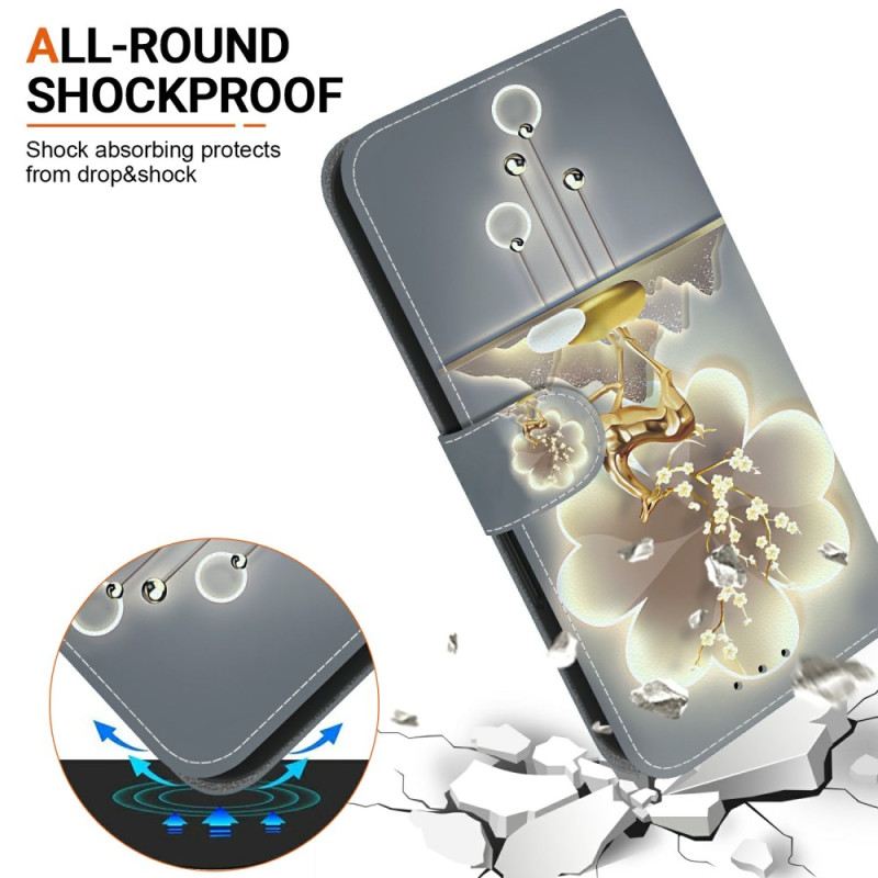 Kinyitható Bőrtok Xiaomi Redmi Note 14s Sika Szarvas