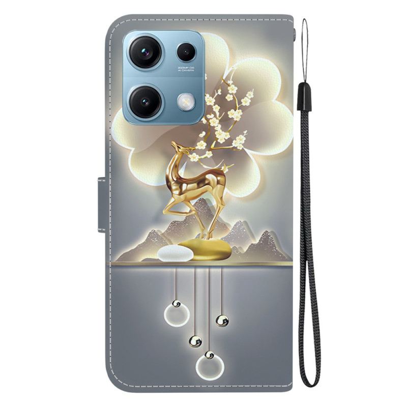 Kinyitható Bőrtok Xiaomi Redmi Note 14s Sika Szarvas