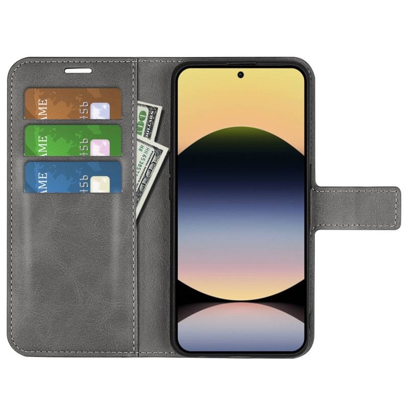 Kinyitható Tokok Xiaomi Redmi Note 14s Bőr Stílusú