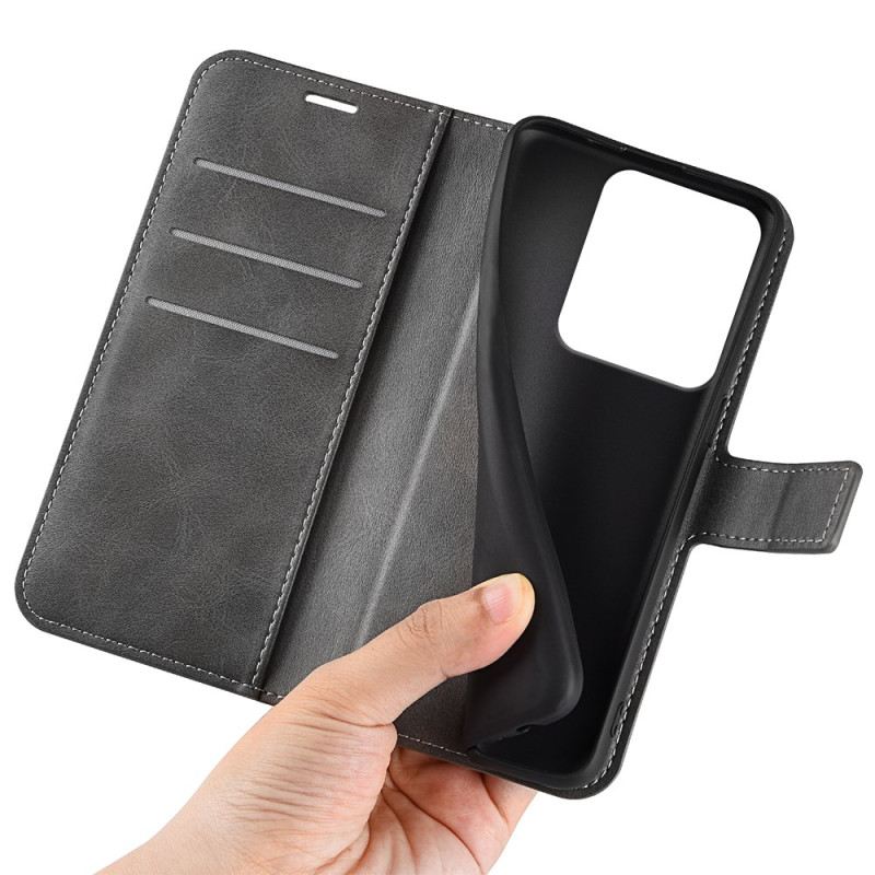 Kinyitható Tokok Xiaomi Redmi Note 14s Bőr Stílusú