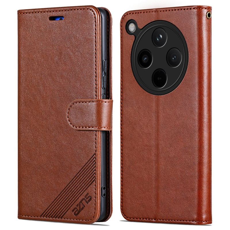 Bőrtok Oppo Find X8 Bőrhatású Azns