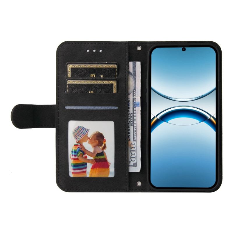 Bőrtok Oppo Find X8 Klasszikus Vintage Pánt