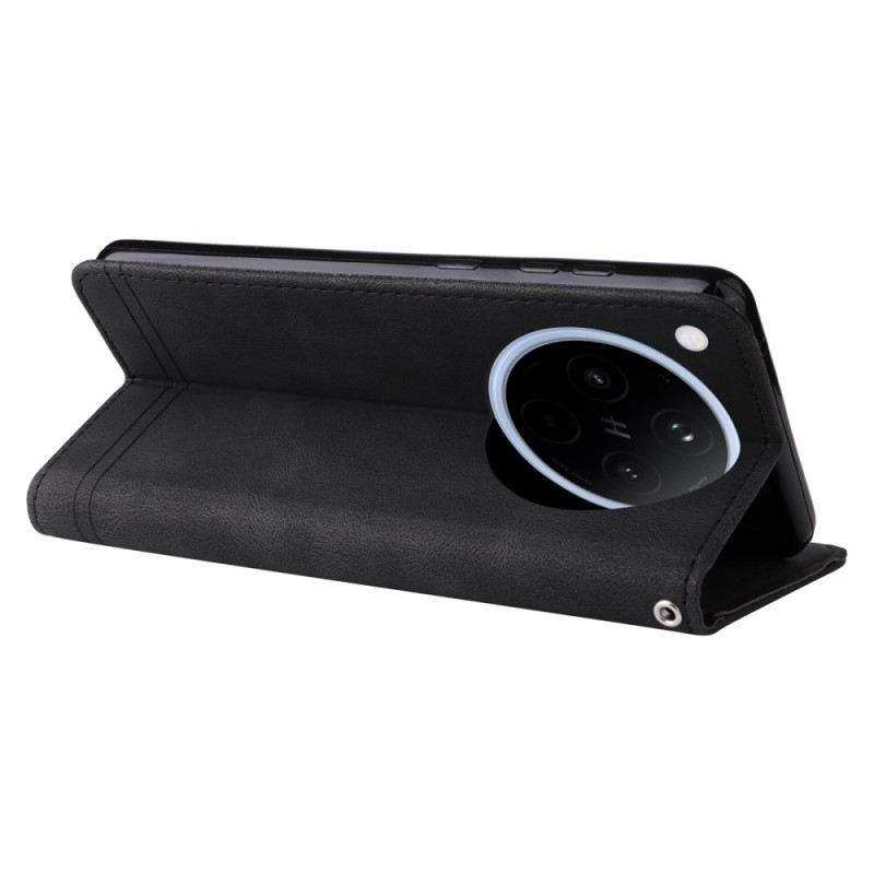 Bőrtok Oppo Find X8 Klasszikus Vintage Pánt