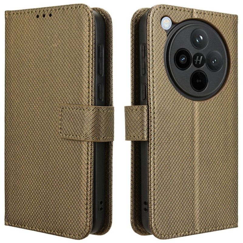 Bőrtok Oppo Find X8 Pöttyös Pánt