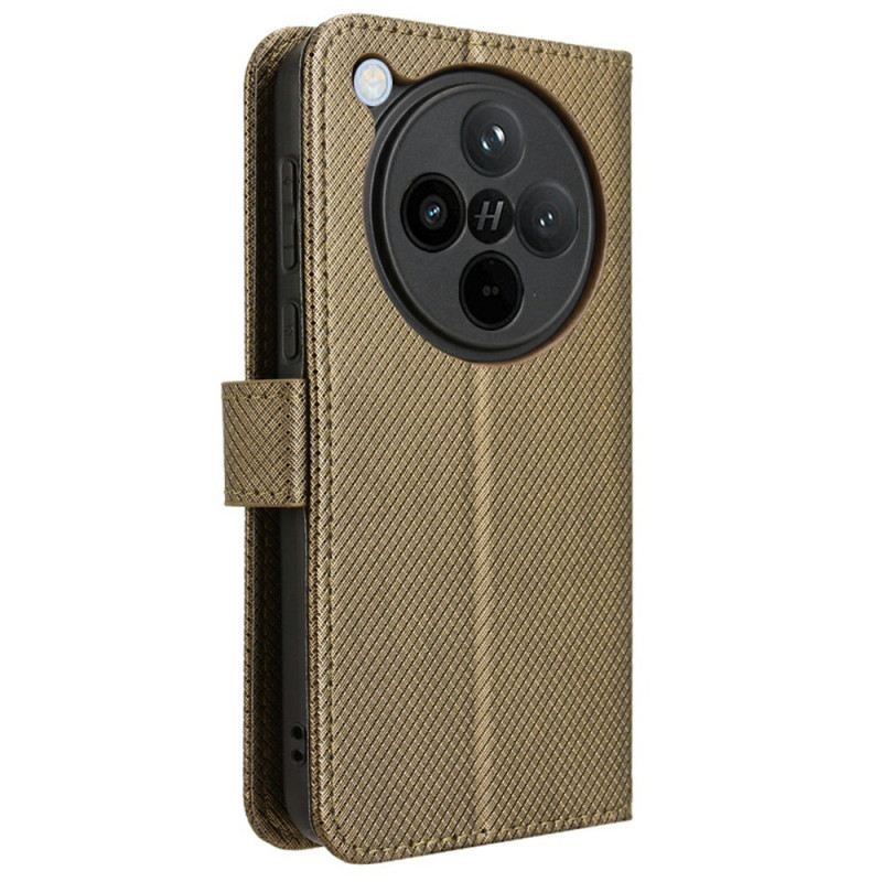 Bőrtok Oppo Find X8 Pöttyös Pánt