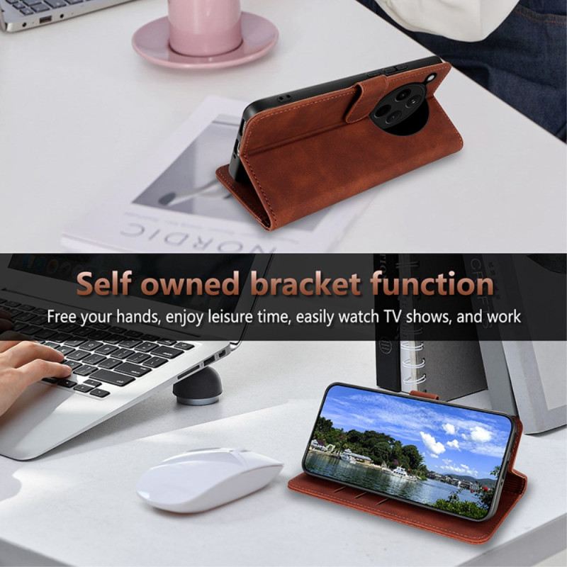 Bőrtok Oppo Find X8 Sima Műbőr Azns