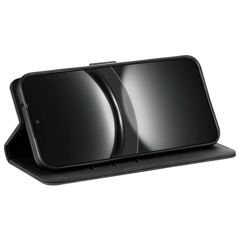 Bőrtok Oppo Find X8 Sima Műbőr Azns