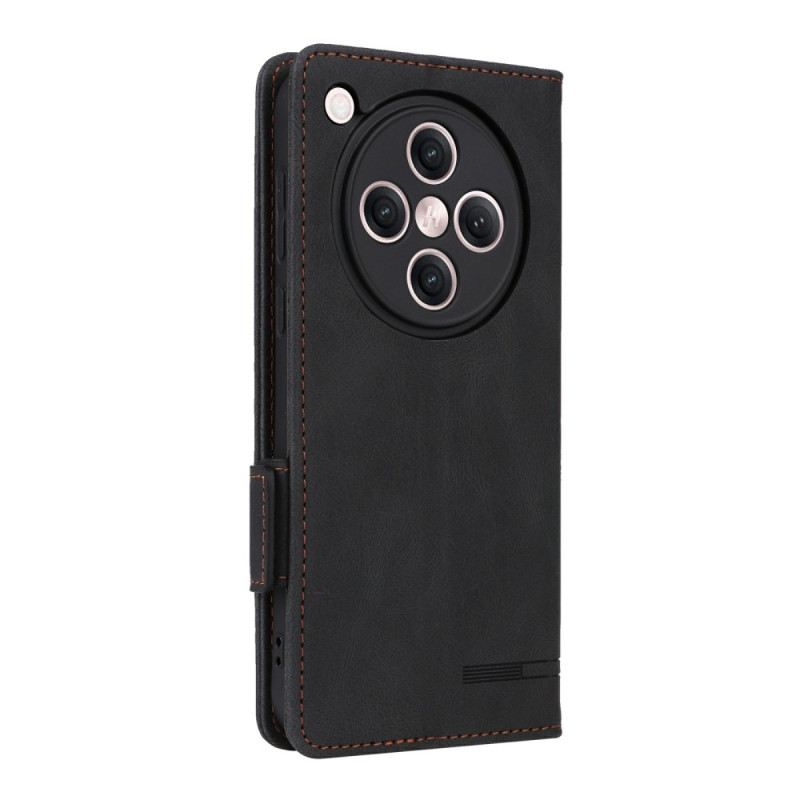 Bőrtok Oppo Find X8 Vintage Velúr Hatású