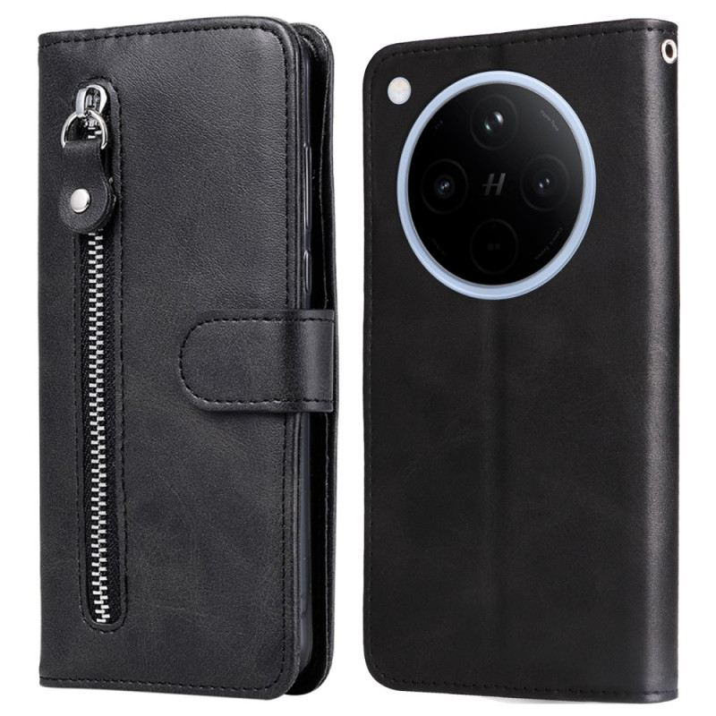 Fliptok Oppo Find X8 Cipzáras Zseb