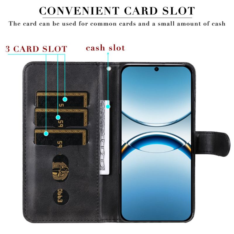 Fliptok Oppo Find X8 Cipzáras Zseb