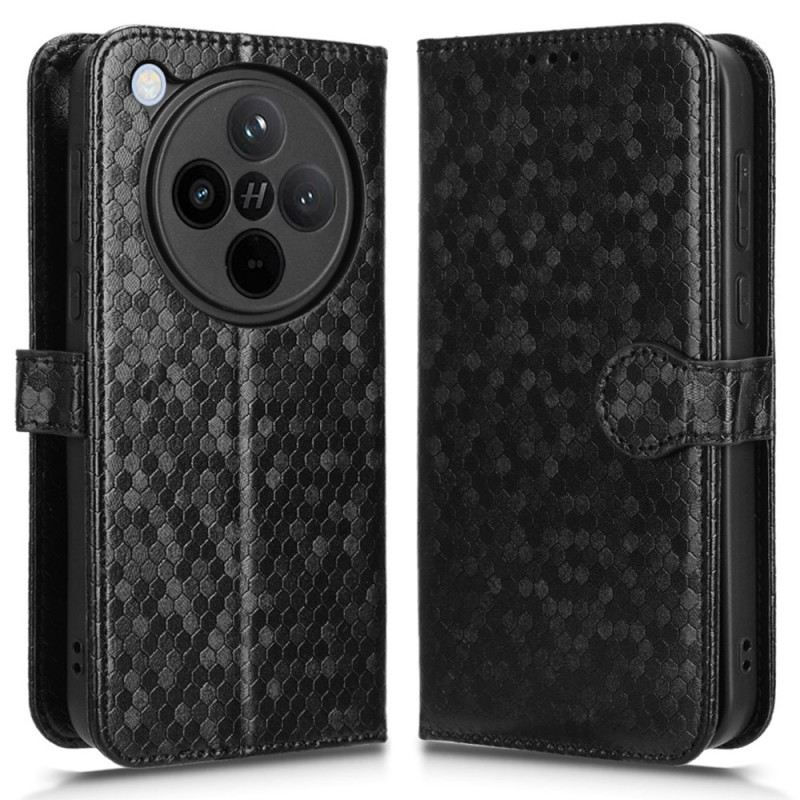 Fliptok Oppo Find X8 Fényes Pöttyös Pánt