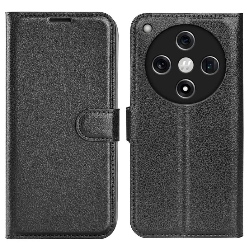 Fliptok Oppo Find X8 Klasszikus Licsi Bőr