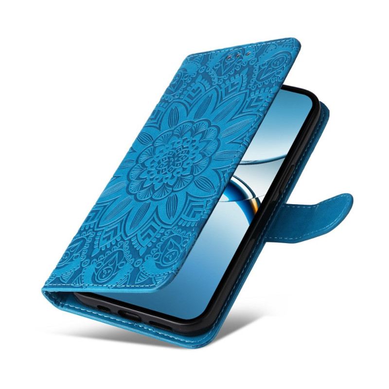 Kinyitható Bőrtok Oppo Find X8 Napraforgóminta