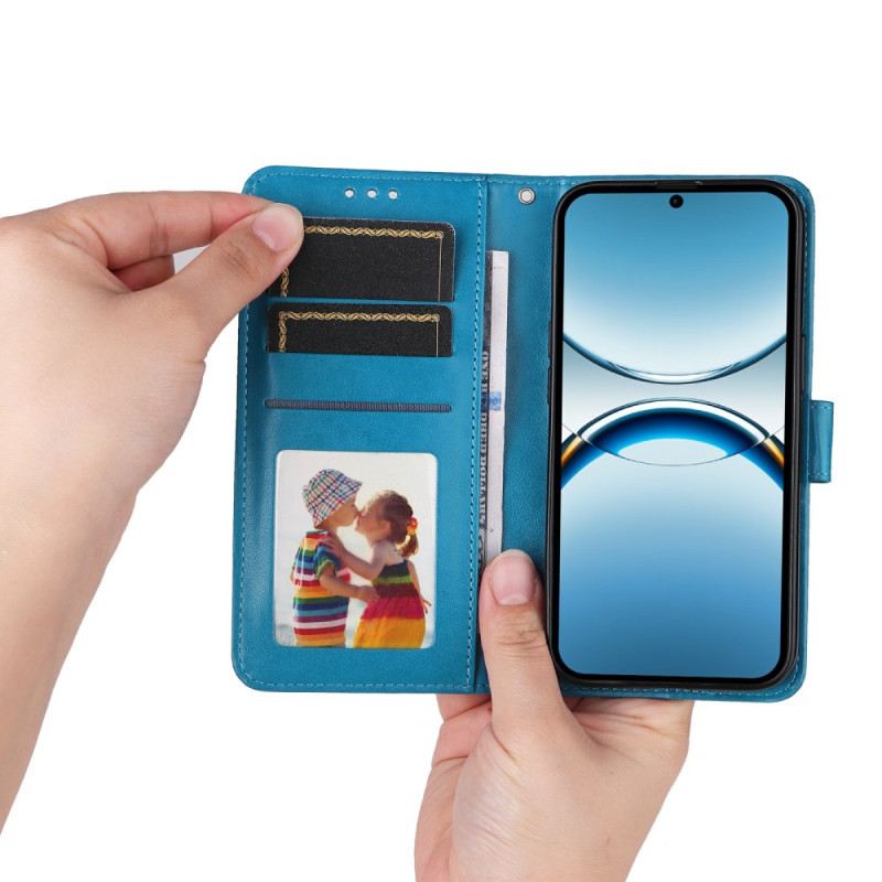 Kinyitható Bőrtok Oppo Find X8 Napraforgóminta