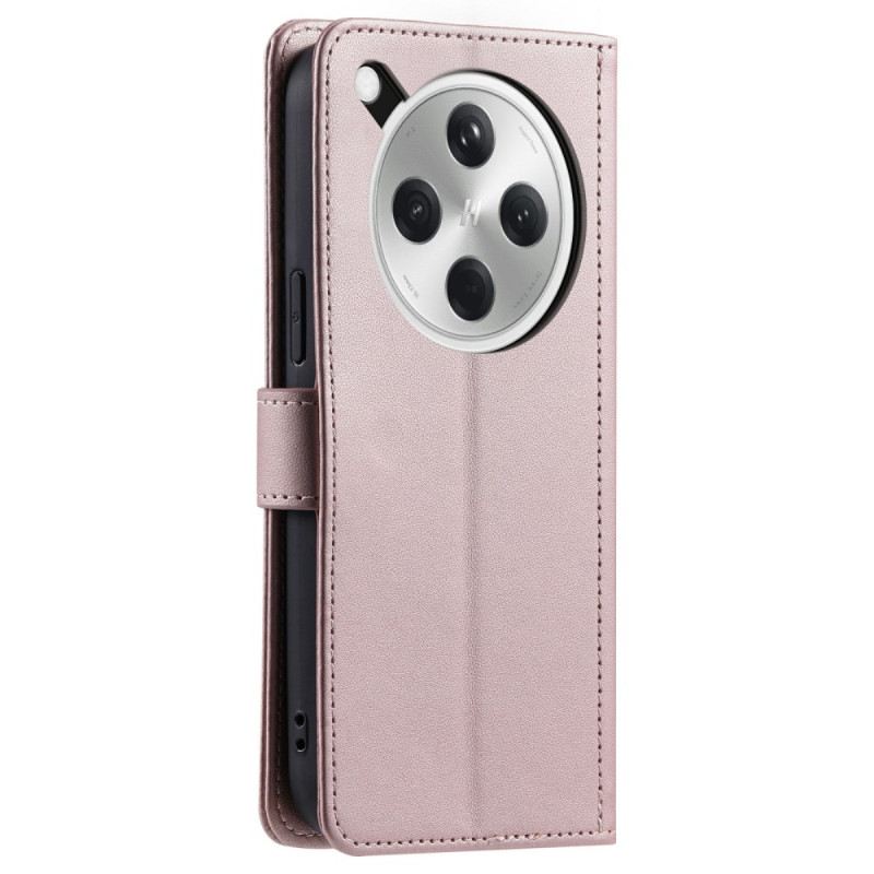 Kinyitható Bőrtok Oppo Find X8 Steppelt Pánttal És Vállpánttal