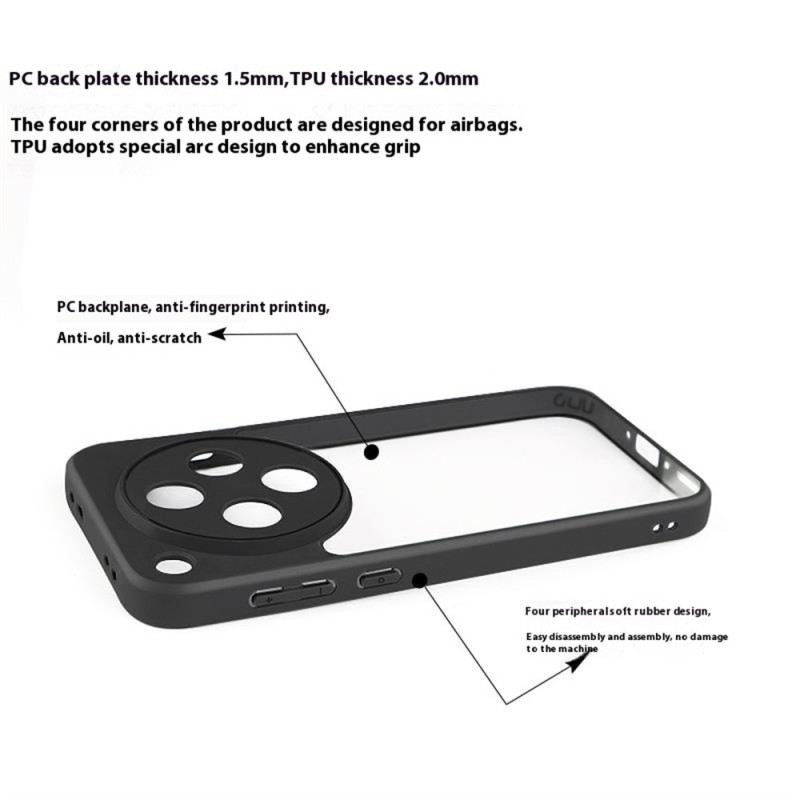 Mobiltelefon Tokok Oppo Find X8 Hibrid Átlátszó