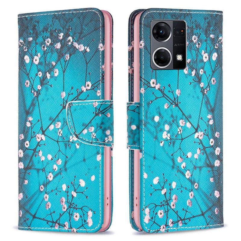 Fliptok Oppo Reno 7 Virágzó Ágak