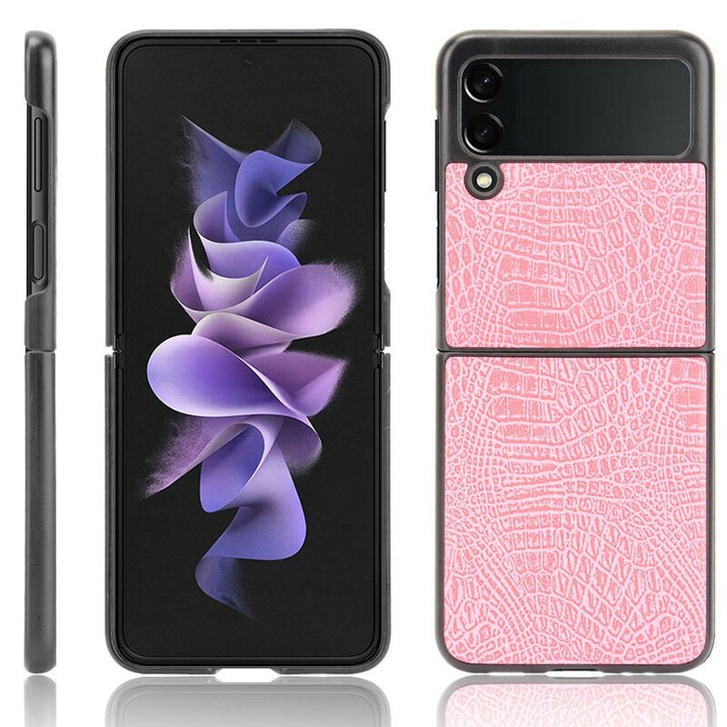 Fliptok Samsung Galaxy Z Flip 3 5G Bőrtok Krokodilbőr Hatás