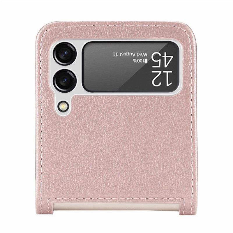 Fliptok Samsung Galaxy Z Flip 3 5G Bőrtok Textúra Bőr Kártyatartó