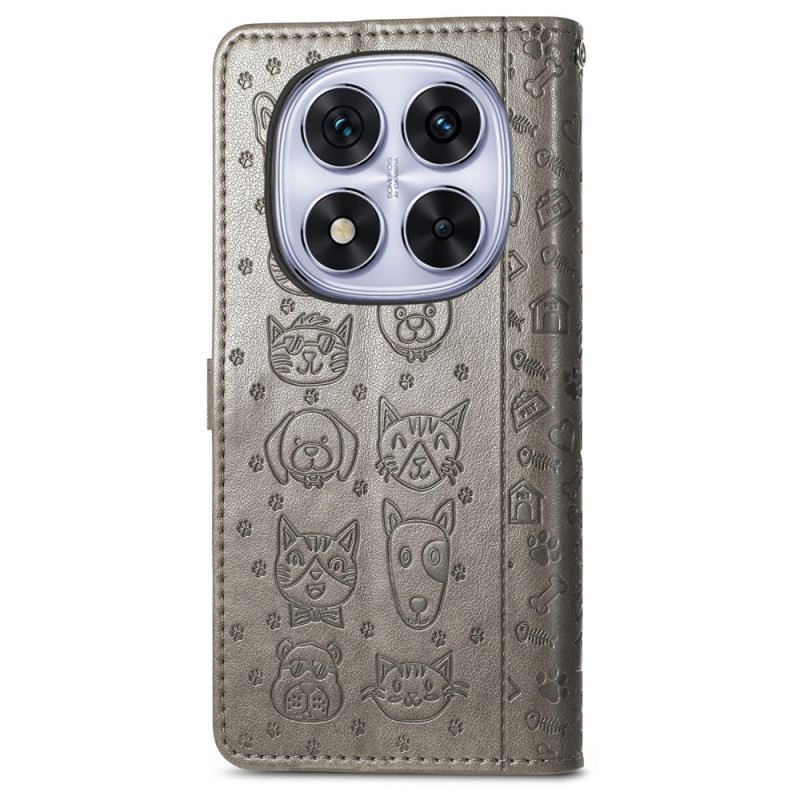 Bőrtok Xiaomi Redmi Note 15 Pro Plus 5g Animált Állatok