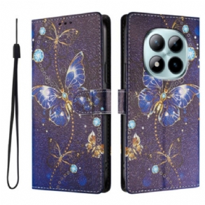 Bőrtok Xiaomi Redmi Note 15 Pro Plus 5g Értékes Pillangók