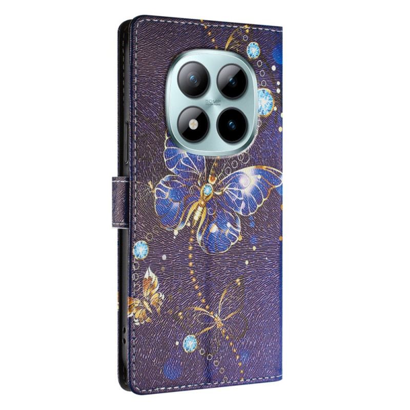 Bőrtok Xiaomi Redmi Note 15 Pro Plus 5g Értékes Pillangók