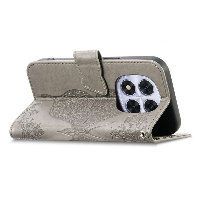 Bőrtok Xiaomi Redmi Note 15 Pro Plus 5g Grafikus Pillangó