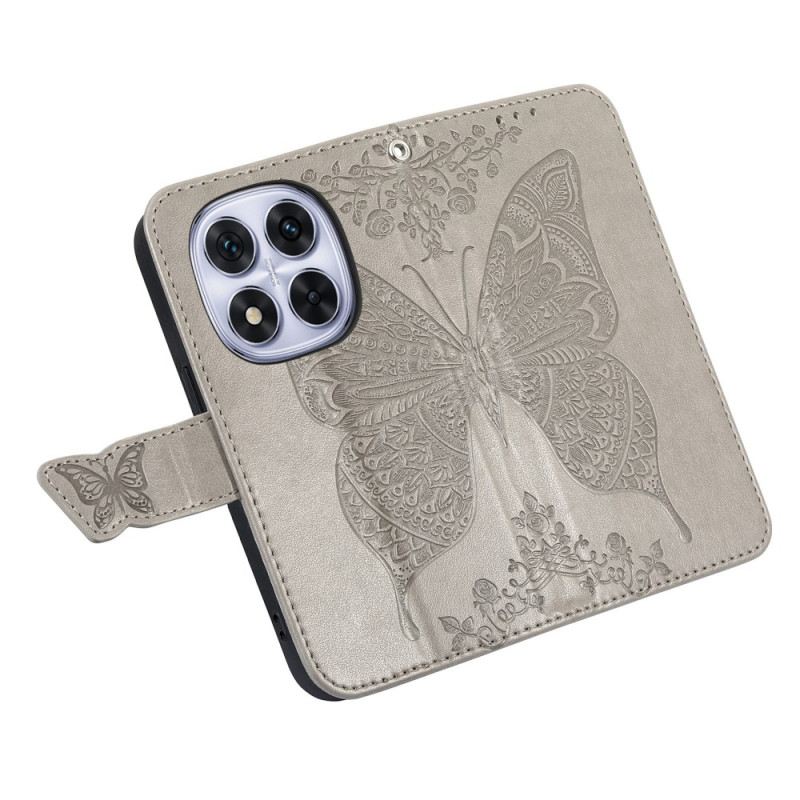 Bőrtok Xiaomi Redmi Note 15 Pro Plus 5g Grafikus Pillangó