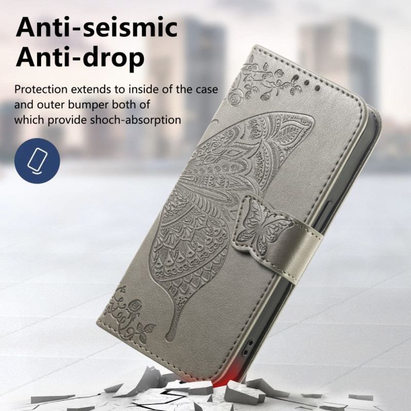 Bőrtok Xiaomi Redmi Note 15 Pro Plus 5g Grafikus Pillangó