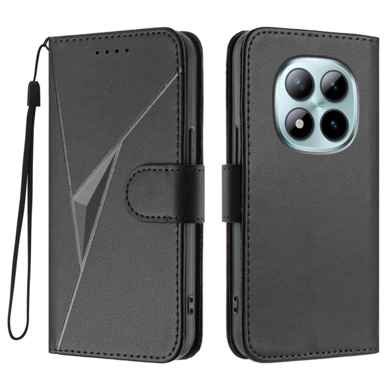 Bőrtok Xiaomi Redmi Note 15 Pro Plus 5g Háromszögminta