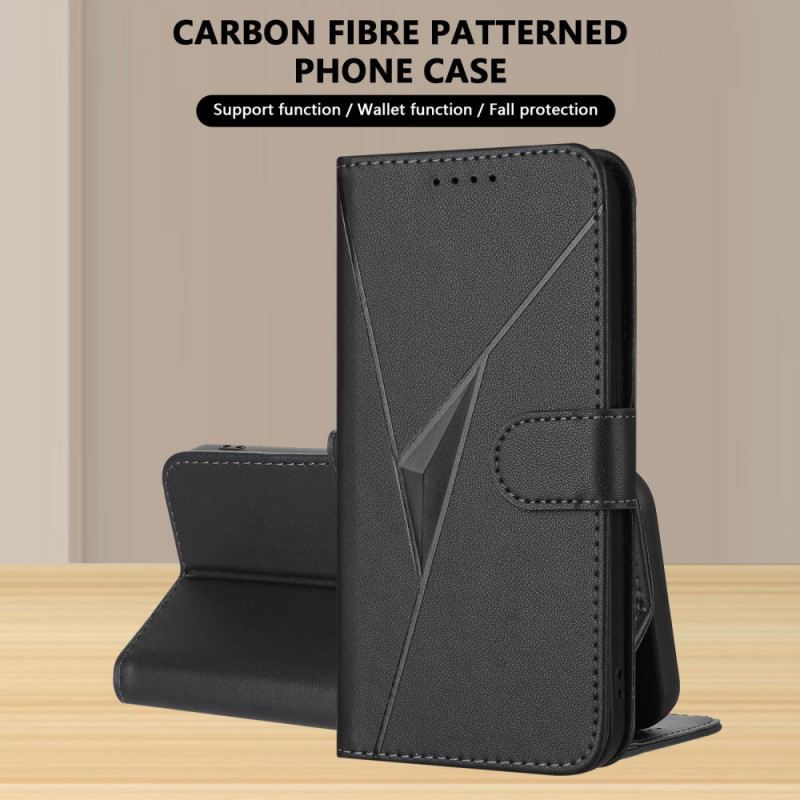 Bőrtok Xiaomi Redmi Note 15 Pro Plus 5g Háromszögminta