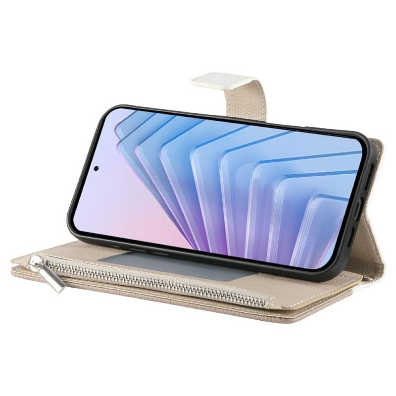 Bőrtok Xiaomi Redmi Note 15 Pro Plus 5g Kétszínű Pántokkal