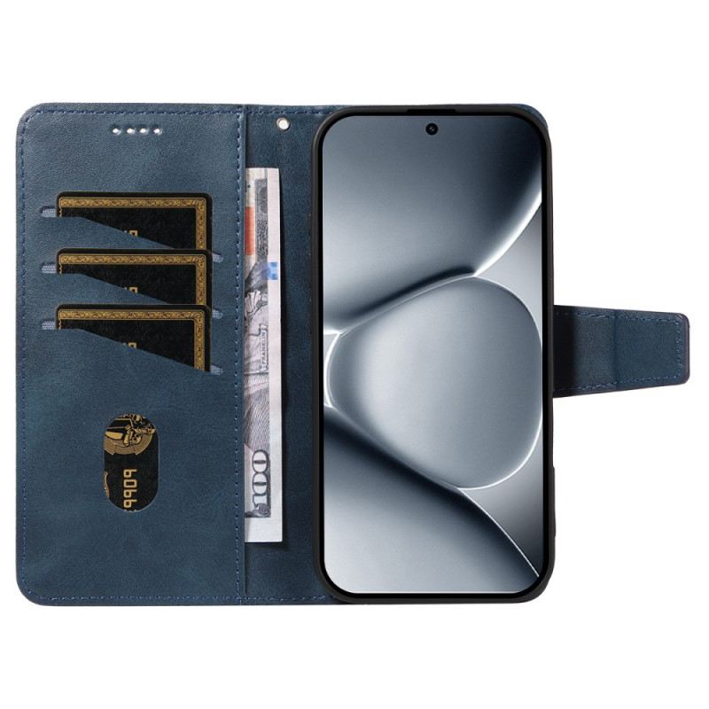 Bőrtok Xiaomi Redmi Note 15 Pro Plus 5g Kockás Mintás Szegély