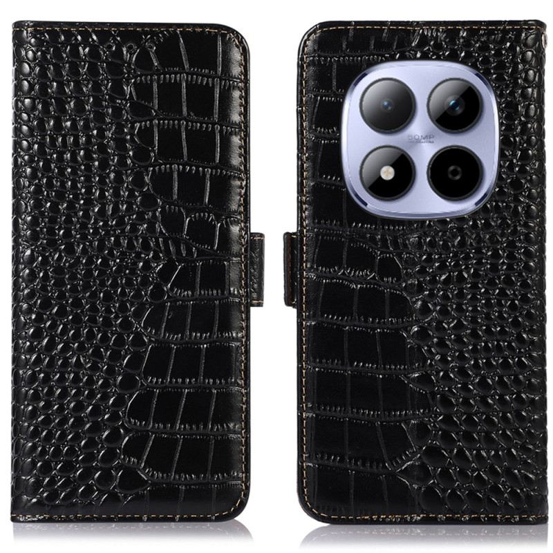 Bőrtok Xiaomi Redmi Note 15 Pro Plus 5g Krokodilmintás Textúrázott Bőr