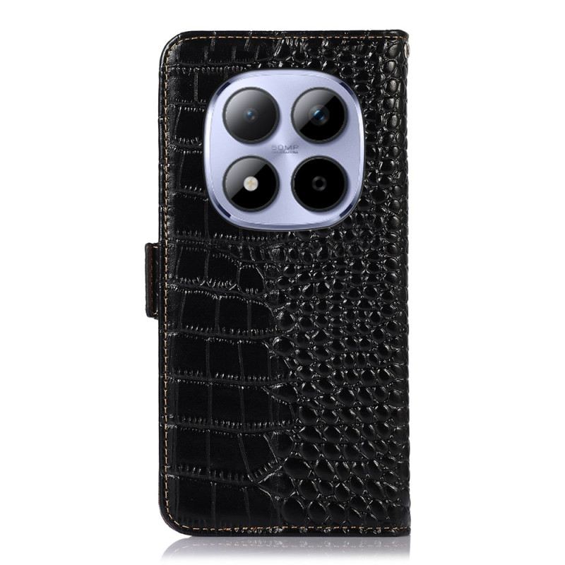 Bőrtok Xiaomi Redmi Note 15 Pro Plus 5g Krokodilmintás Textúrázott Bőr