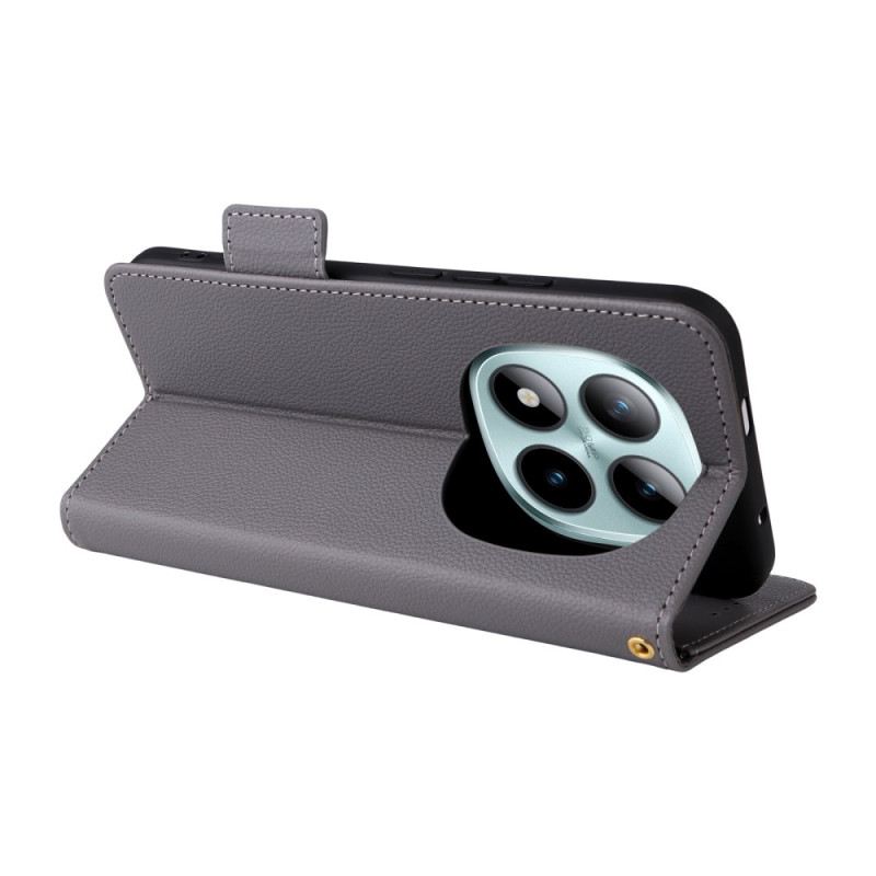 Bőrtok Xiaomi Redmi Note 15 Pro Plus 5g Licsi Műbőr Pánttal