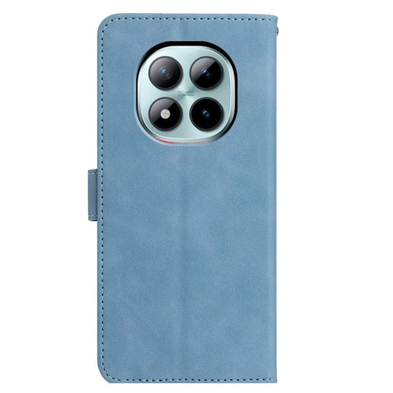 Bőrtok Xiaomi Redmi Note 15 Pro Plus 5g Pillangó És Virágminta