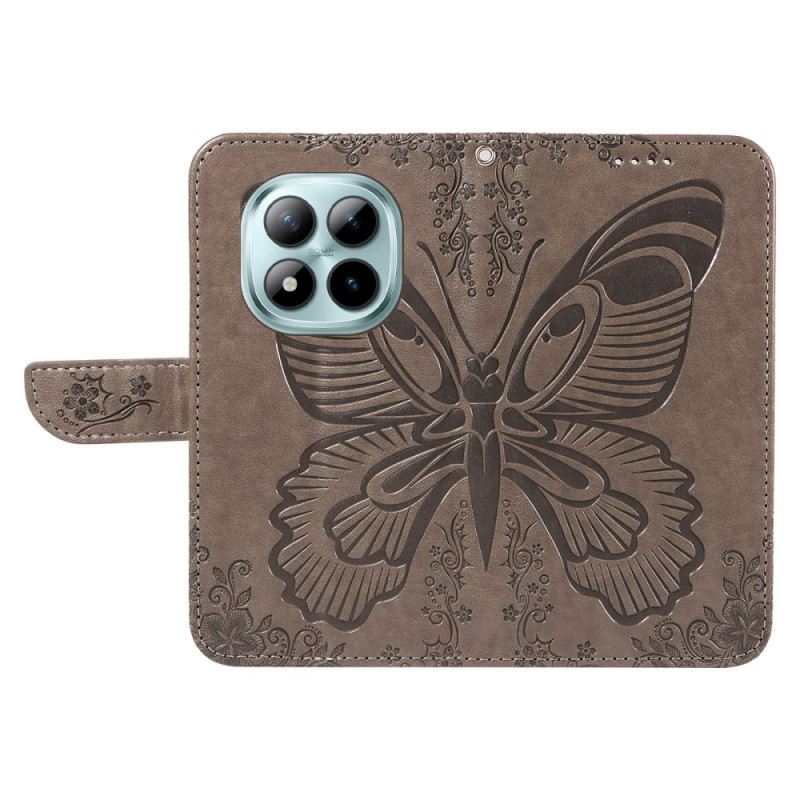 Bőrtok Xiaomi Redmi Note 15 Pro Plus 5g Pillangóminta