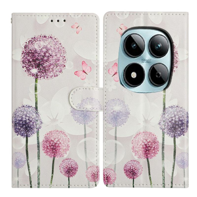 Bőrtok Xiaomi Redmi Note 15 Pro Plus 5g Pitypangok