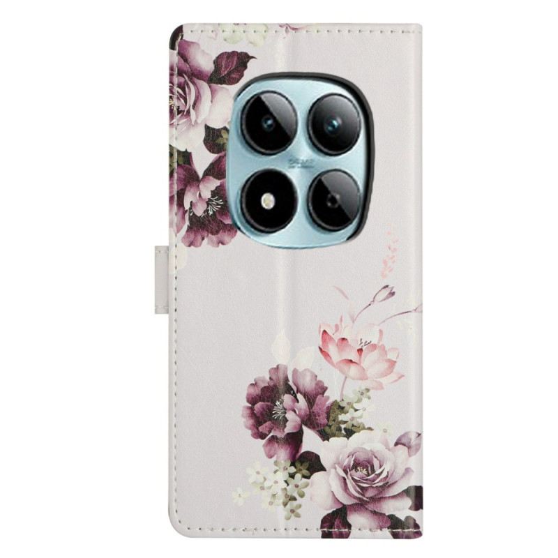 Bőrtok Xiaomi Redmi Note 15 Pro Plus 5g Rózsaszín Kereszt