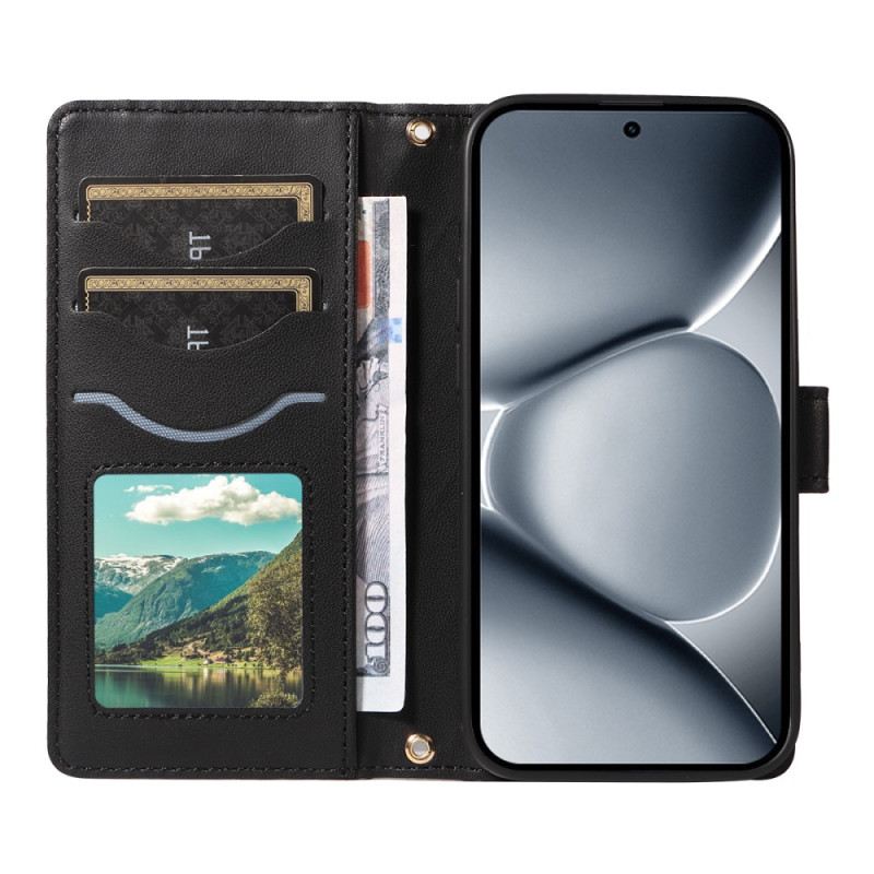 Bőrtok Xiaomi Redmi Note 15 Pro Plus 5g Steppelt Pánttal És Vállpánttal