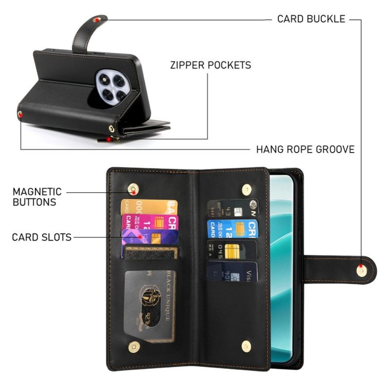 Fliptok Xiaomi Redmi Note 15 Pro Plus 5g Cipzáras Zseb És Pántok