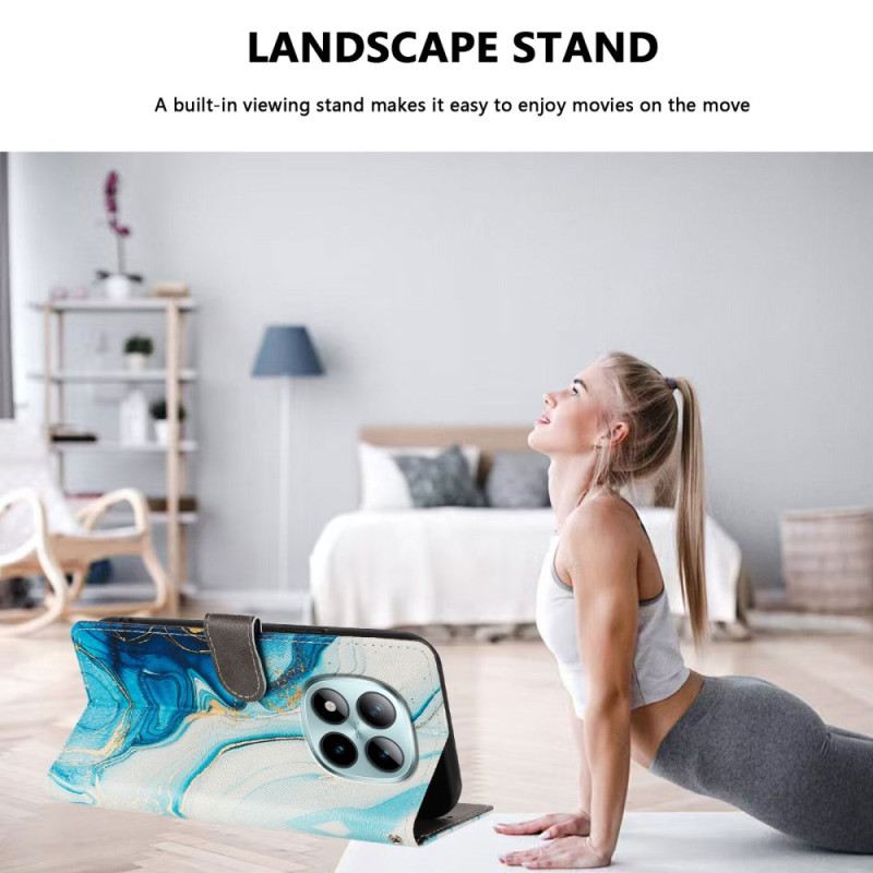 Fliptok Xiaomi Redmi Note 15 Pro Plus 5g Kék Márvány