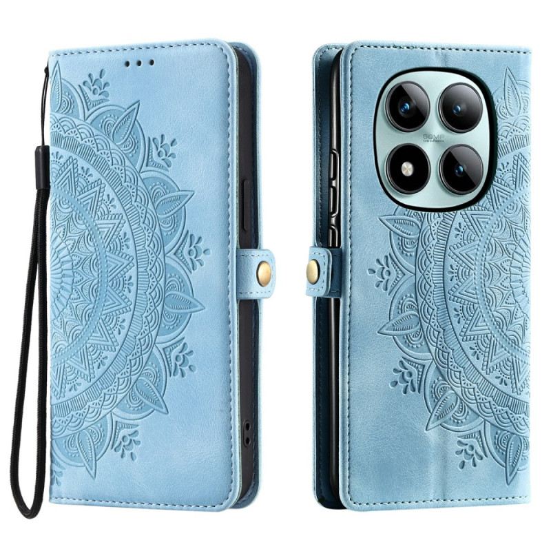 Fliptok Xiaomi Redmi Note 15 Pro Plus 5g Mandala Velúr Hatású