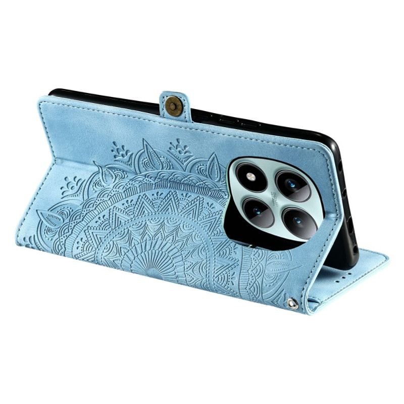 Fliptok Xiaomi Redmi Note 15 Pro Plus 5g Mandala Velúr Hatású